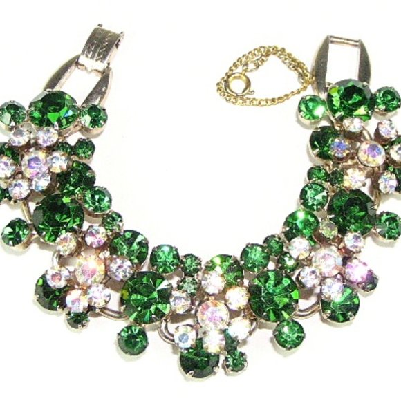 Juliana D&E Jewelry - Vintage Juliana Bracelet in Greens
